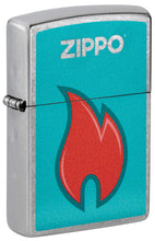 Load image into Gallery viewer, Zippo Lighter - Personalized Customize Message Engrave on Backside for Zippo Brand Design Logo Lighter (Turquoise Teal 48495)