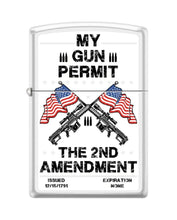 Load image into Gallery viewer, Zippo Lighter- Personalized 2nd Amendment We The People Permit #Z6001