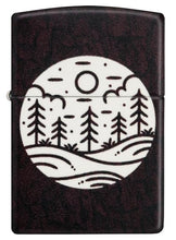 Load image into Gallery viewer, Zippo Lighter - Custom Engraved with Your Message for Moonlit Field Design 540 Color Glow in The Dark Pocket Lighter 46287