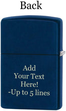 Load image into Gallery viewer, Zippo Lighter- Personalized Engrave U.S. Army Windproof Lighter Navy Matte Z504