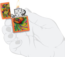 Load image into Gallery viewer, Zippo Sunglass Woman Design Orange Matte Pocklet Lighter