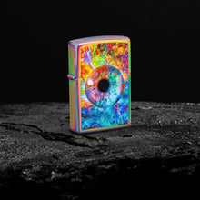 Load image into Gallery viewer, Zippo Lighter - Customized Message Spacey Eye Multi Color Pocket Lighter 46431