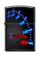 Load image into Gallery viewer, Zippo Lighter - Personalized Custom Message Engraved on Backside for Speedometer Dial Black Matte #Z5134
