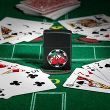 Load image into Gallery viewer, Zippo Lighter- Personalized Engrave Ace of Spades Casino Cherries 48905