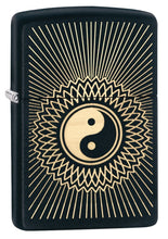 Load image into Gallery viewer, Zippo Lighter - Personalized Message Engraved on Backside Ying and Yang Windproof Lighter (Yin & Yang 29423)