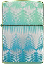 Load image into Gallery viewer, Zippo Pattern 360 Design High Polish Teal Pocket Lighter