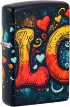 Load image into Gallery viewer, Zippo Lighter - Customized Message on Love Mural 540 Matte Pocket Lighter 46283