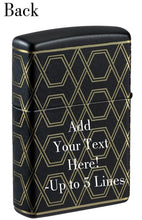 Load image into Gallery viewer, Zippo Lighter - Customized Message Queen of Bud, Laser 360 - Black Matte 46684