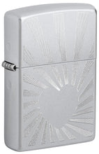 Load image into Gallery viewer, Zippo Lighter - Custom Engraved with Your Message - Love Radiates Design, Engraved - Satin Chrome 46480