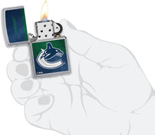 Load image into Gallery viewer, Zippo 2021 NHL Vancouver-Canucks Street Chrome Pocket Lighter
