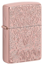 Load image into Gallery viewer, Zippo Lighter - Personalized Customize Message Engrave on Backside for Armor Deep Carve Design Lighters (Rose Gold)