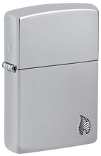 Load image into Gallery viewer, Zippo Lighter - Custom Engraved with Your Message - Armor Deep Carved Flame - High Polish Chrome 46396