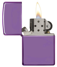Load image into Gallery viewer, Zippo Lighter - Personalized Message Engraved on Backside Colored Windproof Lighter Purple 24747