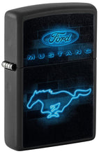 Load image into Gallery viewer, Zippo Lighter - Personalized Customize Message Engrave on Backside for Ford Design Zippo Lighter (Ford Mustang Neon 48404)