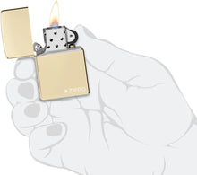 Load image into Gallery viewer, Zippo Lighter - Customized Message Classic Champagne Logo Pocket Lighter 46682ZL