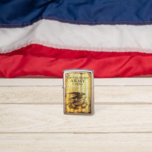 Load image into Gallery viewer, Zippo Lighter - Personalized Message Engraved on Backside Customized for U.S. Army Windproof Lighter (Street Chrome 49315) #49315