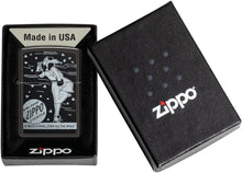 Load image into Gallery viewer, Zippo Windy Design High Polish Black Pocket Lighter