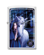 Load image into Gallery viewer, Zippo Lighter -for Anne Stokes Unicorns Mythical Creature Horned Horses #Z5329