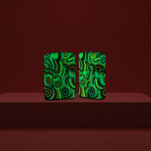 Load image into Gallery viewer, Zippo Customized Message on Rick Rietveld Glowing Swirls Glow in The Dark 46491