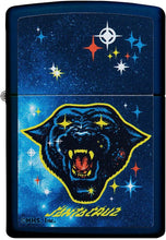 Load image into Gallery viewer, Zippo Santa Cruz Starry-Eyed Panther Navy Matte Pocket Lighter