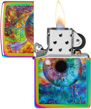 Load image into Gallery viewer, Zippo Lighter - Customized Message Spacey Eye Multi Color Pocket Lighter 46431
