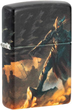 Load image into Gallery viewer, Zippo Lighter - Customized Message on Knight and Dragon 540 Matte Pocket 46284