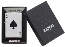 Load image into Gallery viewer, Zippo - Customized Message Back Ace of Spades Zippo Windproof (Lucky Ace) #24011