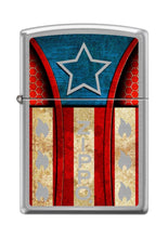 Load image into Gallery viewer, Zippo Lighter- Personalized for US Patriotic Vintage America Flag Z5143