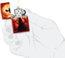Load image into Gallery viewer, Zippo - Customized Message on Mazzi® Woman Silhouette Metallic Red 46410