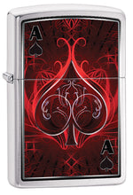 Load image into Gallery viewer, Zippo Lighter - Personalized Custom Message Engraved on Back Ace of Spades Zippo Windproof Lighter (Ace of Spades Brush) #Z403