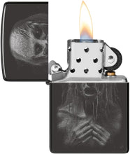 Load image into Gallery viewer, Zippo Lighter - Customized Message on Monster High Polish Black Pocket 46292