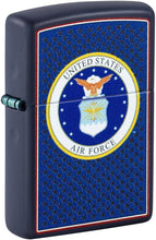 Load image into Gallery viewer, Zippo Lighter - Customized Message on U.S. Air Force™ Navy Matte Pocket 46488