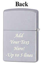 Load image into Gallery viewer, Zippo Lighter - Personalized Message Engraved on Backside Customized Italy Italian Flag Windproof Lighter #Z198