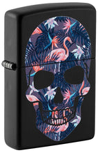 Load image into Gallery viewer, Zippo Lighter - Personalized Customize Message Engrave on Backside for Skull Emblem Design Part1 (Flamingos Skull #49771)