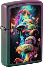 Load image into Gallery viewer, Zippo Lighter - Custom Message Engrave Colorful Mushrooms - Iridescent 48929