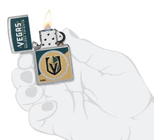 Load image into Gallery viewer, Zippo Lighter - Custom Engraved with Your Message for NHL Vegas Golden Knights 2024 Street Chrome Pocket Lighter 46210