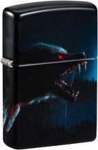 Load image into Gallery viewer, Zippo Lighter - Custom Message Engrave on Backside Horror Wolf - 540 Color 48923