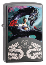 Load image into Gallery viewer, Zippo Lighter- Dragons Woman Black Ice Windproof Lighter #Z5113