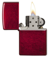 Load image into Gallery viewer, Zippo Lighter - Personalized Message Engraved on Backside Colored Windproof Lighter Candy Apple Red 21063