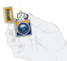 Load image into Gallery viewer, Zippo Lighter - Custom Engraved with Your Message for NHL Buffalo Sabres 2024 Street Chrome Pocket Lighter 46183
