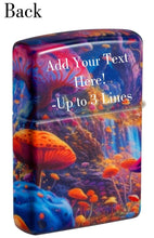 Load image into Gallery viewer, Zippo Lighter - Customized Message on Mushroom Forest 540 Matte Pocket 46433