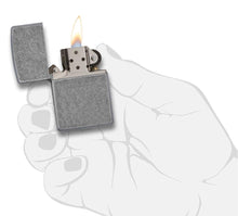Load image into Gallery viewer, Zippo Lighter - Personalized Custom Message Engrave Chrome Windproof Lighter Antique Silver Plate 121FB