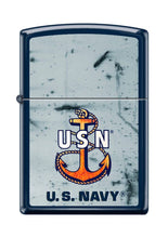 Load image into Gallery viewer, Zippo Lighter- Personalized Engrave for U.S. Navy Navy USN Anchor #Z5025