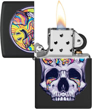 Load image into Gallery viewer, Zippo Lighter - Personalized Message Engraved on Backside for Fire Fighter Windproof Lighter (Skull with Mushrooms 48737)