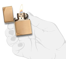 Load image into Gallery viewer, Zippo Lighter - Personalized Custom Message Engrave on Brass Windproof Lighter Polish Vintage 270