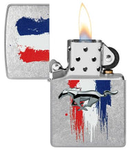 Load image into Gallery viewer, Zippo Lighter - Custom Engraved with Your Message for Ford Mustang Design Street Chrome Pocket Lighter 46221