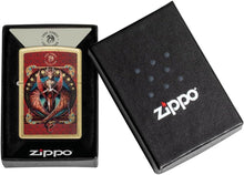 Load image into Gallery viewer, Zippo - Customized Message on Anne Stokes Copperwing Dragon Street Brass 46689