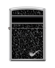 Load image into Gallery viewer, Zippo Lighter- Pipe Design Pipe Insert Windproof Lighter (Brushed Chrome #Z5524)