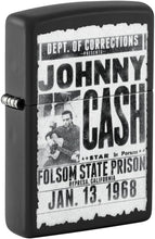 Load image into Gallery viewer, Zippo Lighter Customize Message for Johnny Cash Folsom State Prison Poster 46490