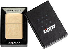 Load image into Gallery viewer, Zippo Lighter - Customized Message Brass High Polish Brass Pocket Lighter 46568